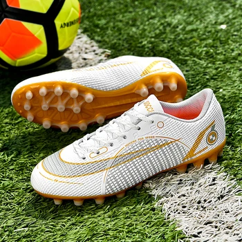 Нескользящая футболни обувки с дълги нокти, мъжки специална дишаща футболни обувки, пет тренировъчни футболни обувки