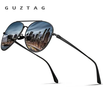 GUZTAG Неръждаема Стомана Поляризирани UV 400 Лещи Модерен Класически Слънчеви Очила за Мъже Риболов Шофиране Пътуване Очила За Мъже G8259