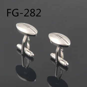 Модни ръкавели БЕЗПЛАТНА ДОСТАВКА: Висококачествени копчета за ръкавели за мъже с модел 2018, копчета за ръкавели за ръгби FG-282, продажбите на Едро