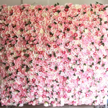 SPR сватбата цвете стенни панела сватбен фон декоративни изкуствени цветя, рози настолна пътека арка цвете