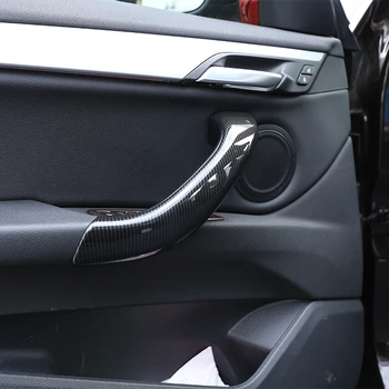 За BMW X1 F48 2016-2019 X2 F47 2018 Въглеродни Влакна ABS Автомобилна Вътрешна Врата копчето Довършителни Аксесоари за Автомобили 4 Бр.