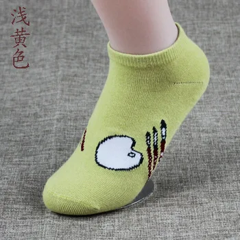 DONG AI 1 Чифт Дамски сладки чорапи в Корейски стил, Памучни чорапи Kawai, Ретро Чорапи до глезена, забавни чорапи с анимационни герои за момичета