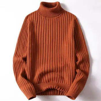 Говорещ мъжки пуловер в есенно-зимната ежедневни универсална мъжки дрехи, топло долната риза мъжки монофонични скручивающийся пуловер