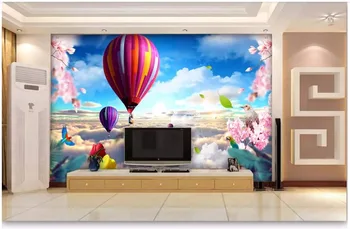 Потребителски снимки на тапети 3d тапети за стените, 3 d Небето град балон детска стая стенописи телевизия фон тапети начало декор
