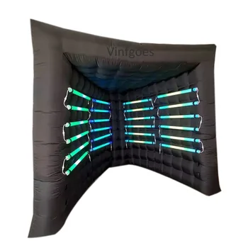 Приложение фотобудки led мода 360 надуваема с будочкой снимка вентилатор за въздух за декорация на събития, сватбени услуги партия