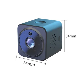 AS02 Mini Cemera 1080P high Definition WIFI ВИДЕОНАБЛЮДЕНИЕ IP Нощно Виждане Откриване на Движение на Гласово Видео Безжични Камери за Сигурност