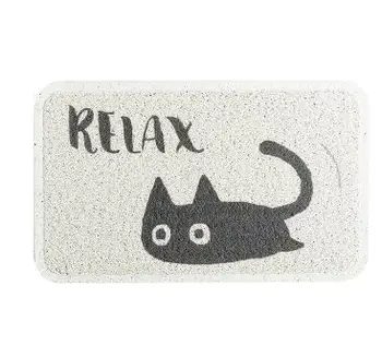 еко подложка за отстраняване на прах PVC макара врата на мат черна котка, печатни врата на мат мат противоскользящий кухненски килим