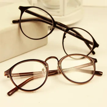 RBRARE Рамки за Очила за Жени, Кръгли Рамки за Оптични Очила, Прозрачни Рамки за Очила, Дамски Реколта Рамки за Очила за Мъже