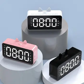 202200831kjc нови часовници мини безжична Bluetooth високоговорител за домашно алармата открит преносим звуков сигнал радио карти