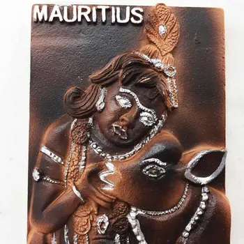 QIQIPP Мавриций Творчески Туристически Сувенири Фолклорна Триизмерен Релефен Магнитен Стикер Магнит За Хладилник