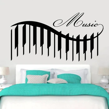 Музикалното Стикер На Стената За По-Хладно Пиано Красива Песен С Гарантирано Качество Винил Стикер На Стената За Украса На Детска Стая Beroom W771